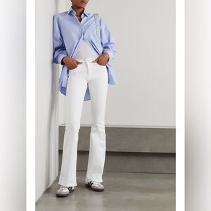 Frame Denim Le High Flare in Blanc White size 25